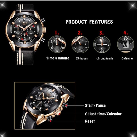 Accessories Sports Chronograph Waterproof Analog Quartz Watch Poshmark